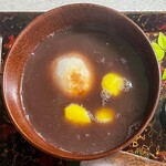 四季の餅 あめこ - お餅入り栗ぜんざい