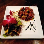 お肉とビストロ HaLe Resort 京都河原町店 - ユッケ風の肉のやつ！