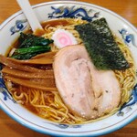 かまや食堂 - 中華そば（大盛り）＋黒メンマ