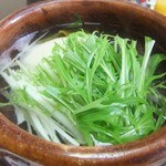 割烹旅館 若松 - 湯豆腐。ﾄｰﾌは町内の佐藤豆腐店