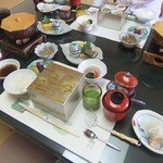 割烹旅館 若松 - 朝食でーす。テンションあがりますｗ