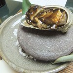割烹旅館 若松 - 鮑磯焼（戸井産）