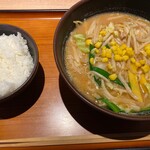 Hokkaidou Hadekkaidou Ohotsuku Nomegumi Abashiri Shi - 北海道味噌ラーメン900円（ライス・サービス））