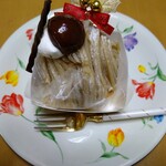 もりもと - クリスマスショートケーキモンブランですってぇ～♪