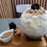 埜庵 - 珈琲ゼリー、珈琲練乳をかけて