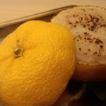 鮨 生粋 - 白子のゆず窯蒸し。