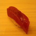 鮨 生粋 - 大間産マグロ赤身の漬け。