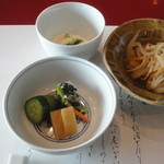 貴舟 - 2012.12.25)漬物と切り干し大根と山芋