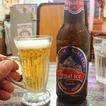 デュセニ村８ - リアルゴールドが無くて、ネパールアイスで(^o^)/可愛いグラスで乾杯