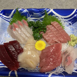 鮮魚 魚久 - マグロ　カンパチ　ホタテ　２人前
