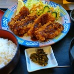 浜どこ - 料理写真:かきフライ定食！三陸の牡蠣です！