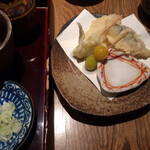 宮城野 - 「旬の天ぷら」は穴子＆銀杏！素材の質は高く、揚げ方の技も素晴らしい。実に美味！