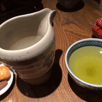 宮城野 - 蕎麦湯とサービスのクッキー！ごちそうさまでございました。