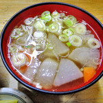 とんかつ とんき - 定食の味噌汁（２０１２年１２月）