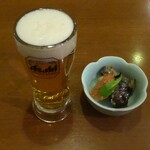 げんかい - 生ビールとお通し