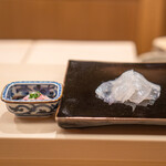 日本橋蛎殻町 すぎた - カワハギ 肝醤油