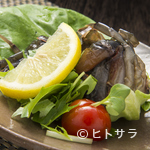 すし亭蘭 - 脱皮したての柔らかな蟹を使用『ソフトシェルクラブ』