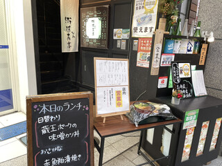 Shumboukaidouaoba - アーケード街の2階店舗なので入口はどうしてもこうなりますが、店内は極めてシックで素敵です。