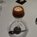 ラ・ビオグラフィ - oeuf 大原農園 有精卵 ショーフロア。シェフのスペシャリテだとのこと