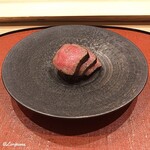 御料理 寺沢 - いわて牛のｼｬﾄｰﾌﾞﾘｱﾝの備長炭焼