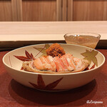 御料理 寺沢 - 香箱蟹と外子の蟹酢ジュレ