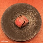 御料理 寺沢 - いわて牛のｼｬﾄｰﾌﾞﾘｱﾝの備長炭焼