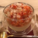 御料理 寺沢 - ﾌﾞﾙｰﾁｰｽﾞのﾌﾞﾗﾝﾏﾝｼﾞｪにｲﾁｺﾞと洋梨