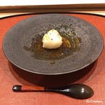 御料理 寺沢 - 残ったソースに焼おにぎり