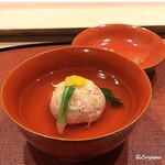 御料理 寺沢 - 蟹真薯の椀物