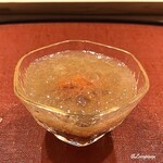 御料理 寺沢 - 外子の蟹酢ジュレ