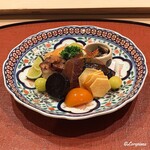 御料理 寺沢 - 八寸風の旬菜盛合せ