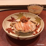 御料理 寺沢 - 香箱蟹と外子の蟹酢ジュレ