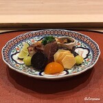 御料理 寺沢 - 八寸風の旬菜盛合せ