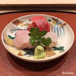 御料理 寺沢 - 天然とら河豚､本鮪 中トロ､寒鮃の造り