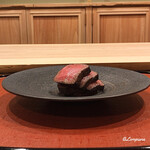 御料理 寺沢 - いわて牛のｼｬﾄｰﾌﾞﾘｱﾝの備長炭焼