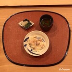 御料理 寺沢 - 焼河豚の炊込みごはんと赤だしと香の物