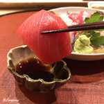 御料理 寺沢 - 塩竃産 天然本鮪 中トロの造り