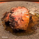 御料理 寺沢 - 卵黄ｿｰｽとともに