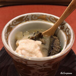 御料理 寺沢 - 真鱈の白子とあわび