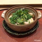 御料理 寺沢 - ﾎﾛﾎﾛ鳥とﾅﾒｺと芹の小鍋立