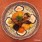 御料理 寺沢 - 八寸風の旬菜盛合せ