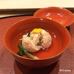 御料理 寺沢 - ずわいがにの身96㌫の真薯