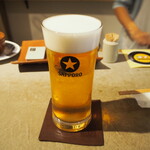 Yokobori - 生ビールはサッポロ黒ラベル
