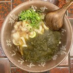 焼肉ホルモン 龍の巣 - かすうどん とろろ昆布