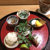 日本料理 太月 - 八寸。モロコ山椒焼など。