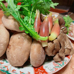 鰻花房 - きのこ鍋のきのこ