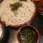 そば宏 - ざる定食（ざるそば大盛り、ごはん大盛り）