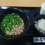 麺屋 まる - きさく汁なし担々麵 (税込)680円 と ごはん(小) (税込)100円 (2021.12.28)