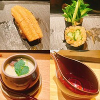 築地青空三代目 大名古屋ビルヂング店 - 穴子と仕上げの茶碗蒸し