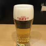 いな穂 - 生ビールはスーパードライ